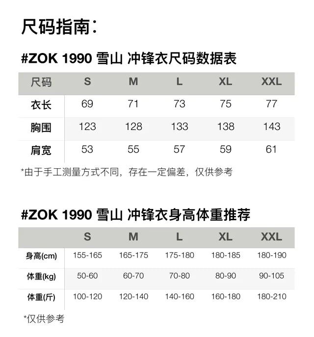 zok/ 노스페이스 남성 돌격복 야외 자켓