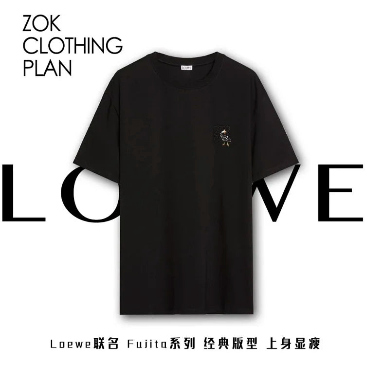 ZOK / 로에베 반팔티 , 제휴 후지타 자수 로고