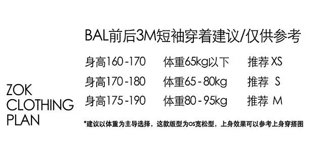 ZOK / 발렌시아가 반팔티 , BAL전후 로고3M 반사프린트