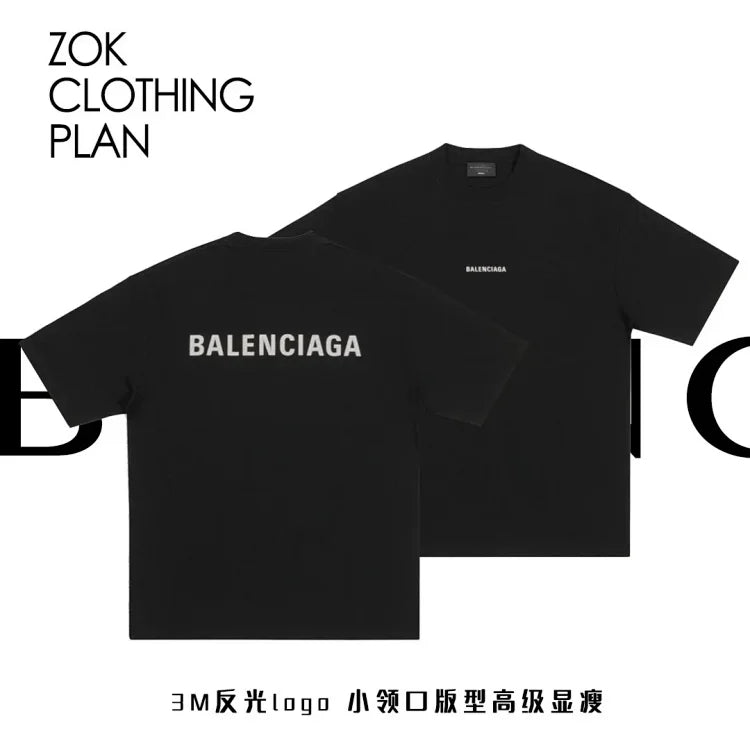 ZOK / 발렌시아가 반팔티 , BAL전후 로고3M 반사프린트