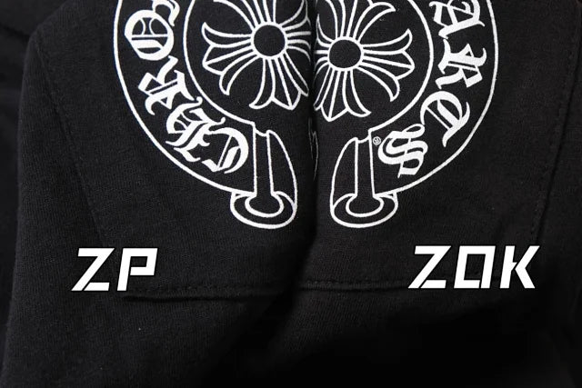 ZOK / 크롬하츠 반팔티 , 등판 말발굽 프린트 로고