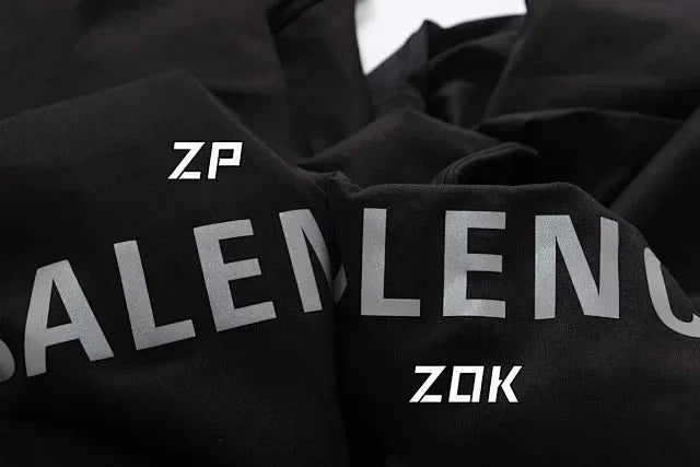 ZOK / 발렌시아가 반팔티 , BAL전후 로고3M 반사프린트
