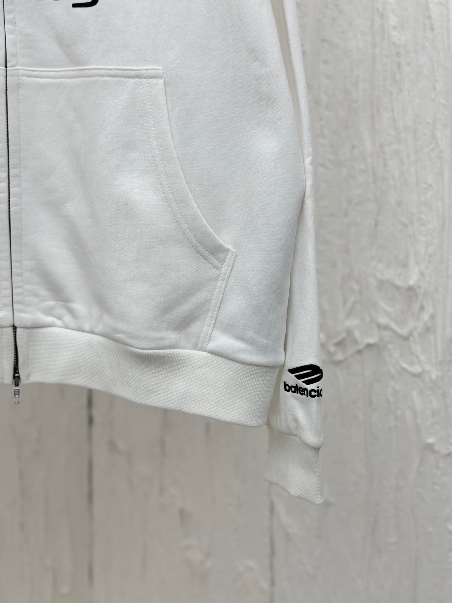 체인2호 / Balenciag*/BLCG 파리24 신제품 PARIS SOCCER HOODIE 미디엄 지퍼 후드 후드