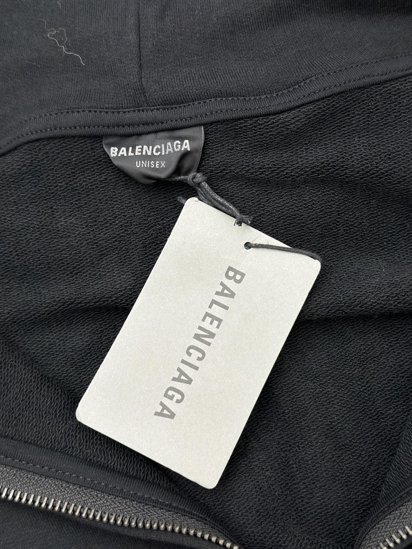 체인2호 / Balenciag*/BLCG 파리24 신제품 PARIS SOCCER HOODIE 미디엄 지퍼 후드 후드