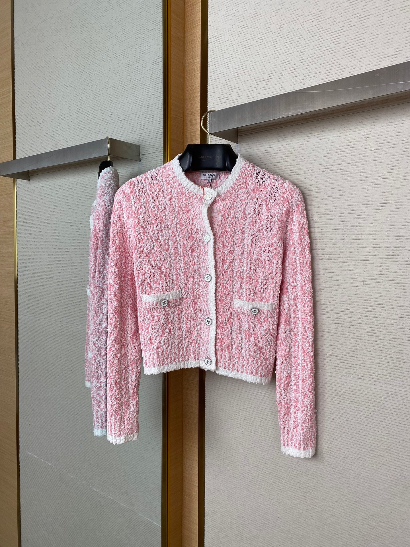 체인2호 /CHANEL 샤넬 자카드 카디건 코트
