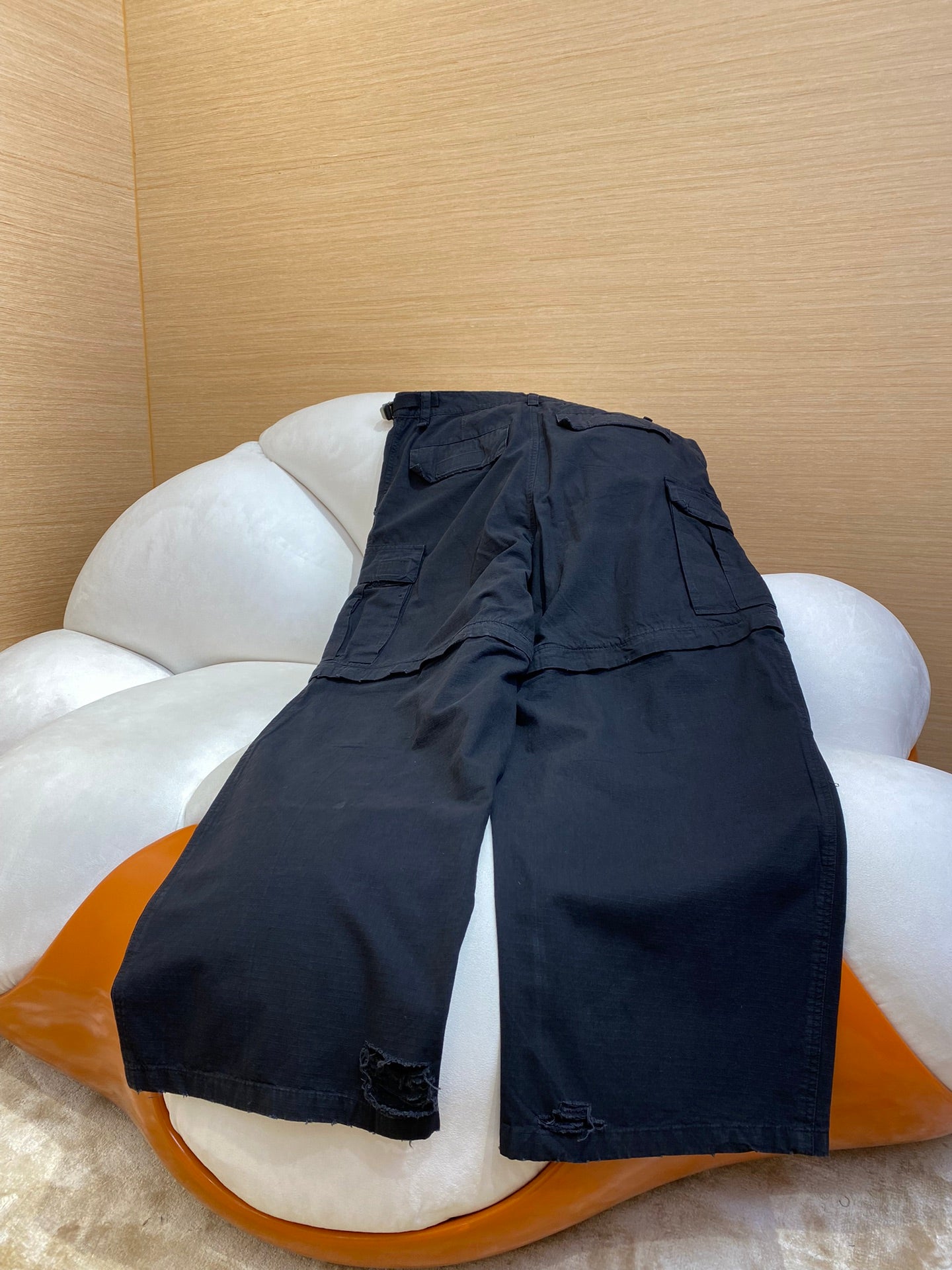 체인2호 / 발렌시아가 조립 작업복 긴 바지