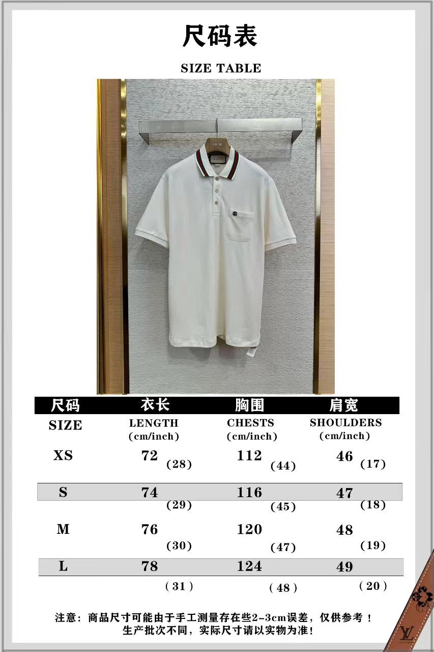 체인2호 /구찌 자수 폴로 셔츠