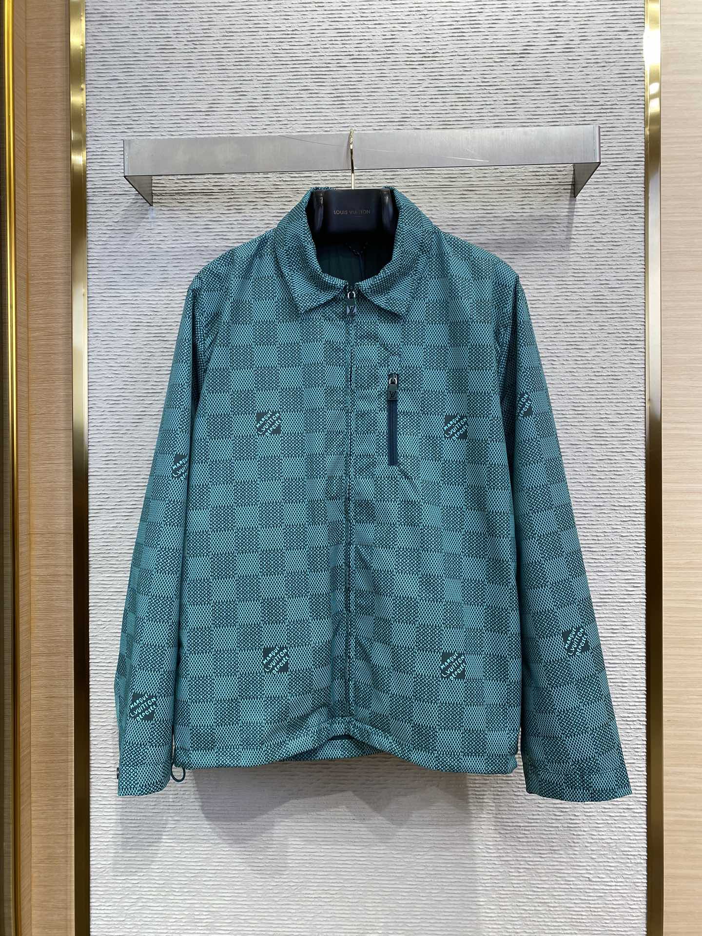 체인2호 /LV 자카드 후드 코트