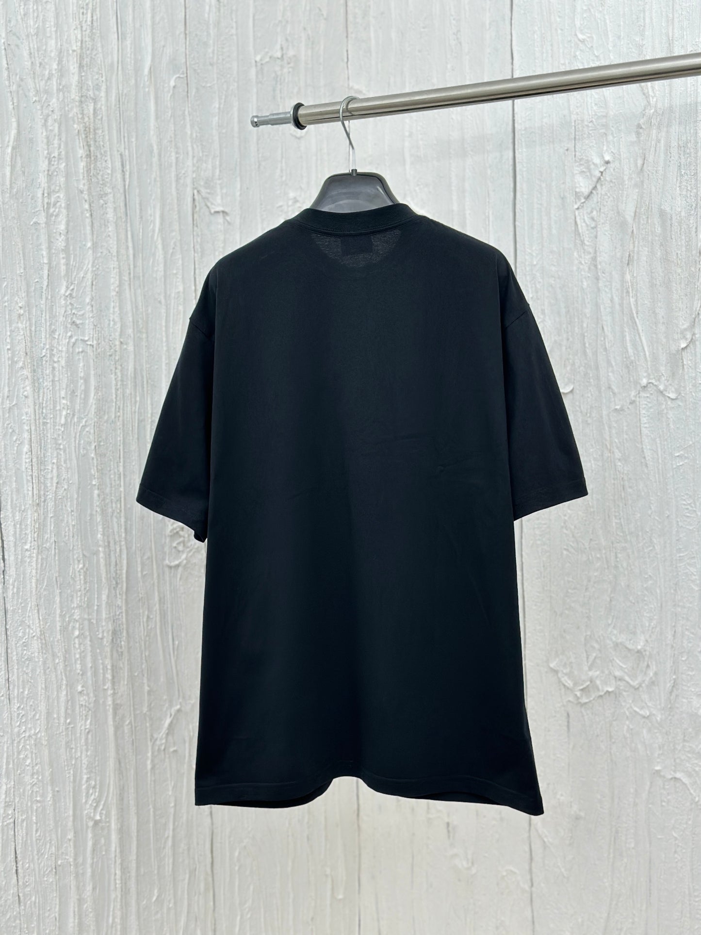 Balenciag 24AW 가을/겨울 워킹 크라운 keep calm 균열 프린트 반팔 티셔츠