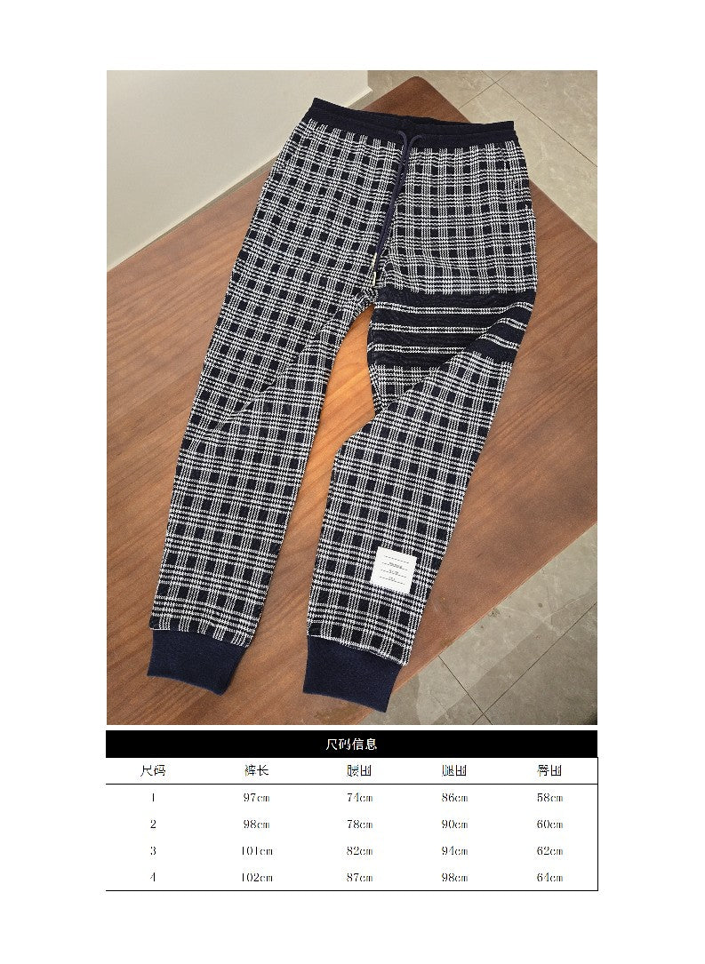 GTR/톰브라운 여성 체크 롱 팬츠
