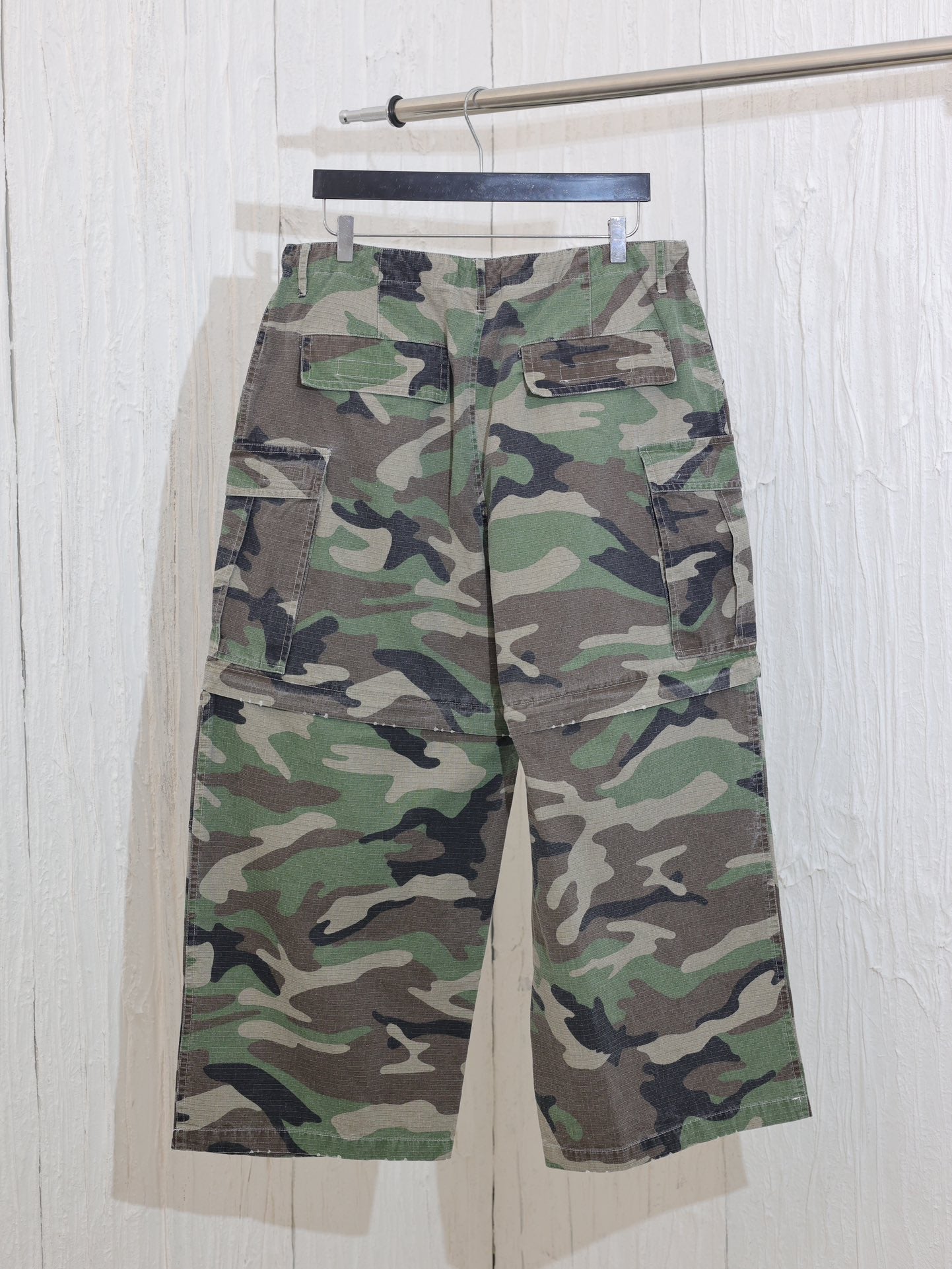 체인2호/발렌시아가 남성 신상 위장 구조 조립 작업복 긴 바지