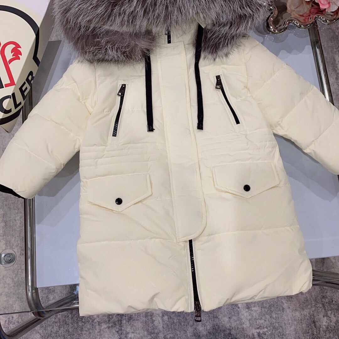 AA/몽*레어 아동 털넥 패딩 베이지