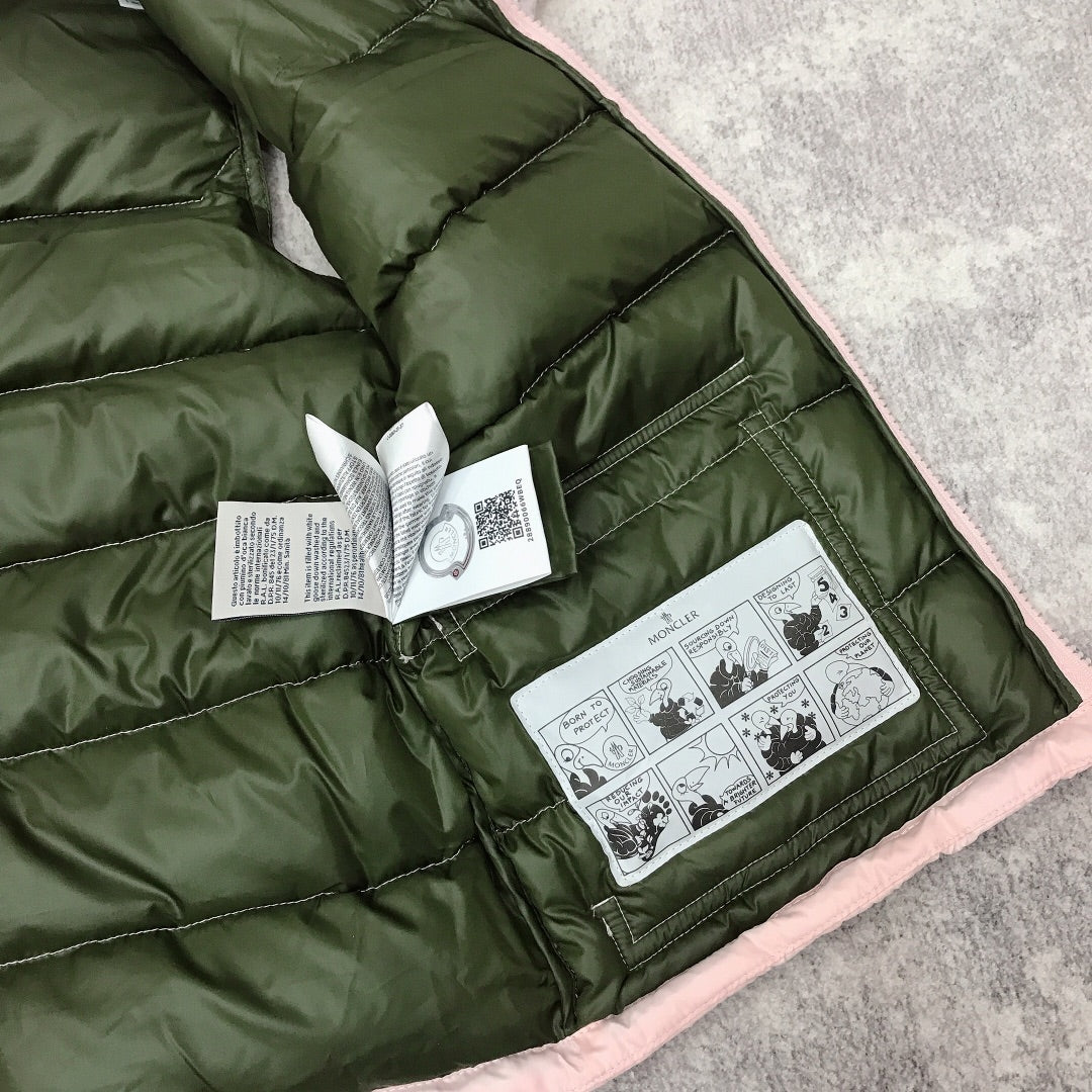 AA/몽*레어 아동 조끼 패딩 핑크