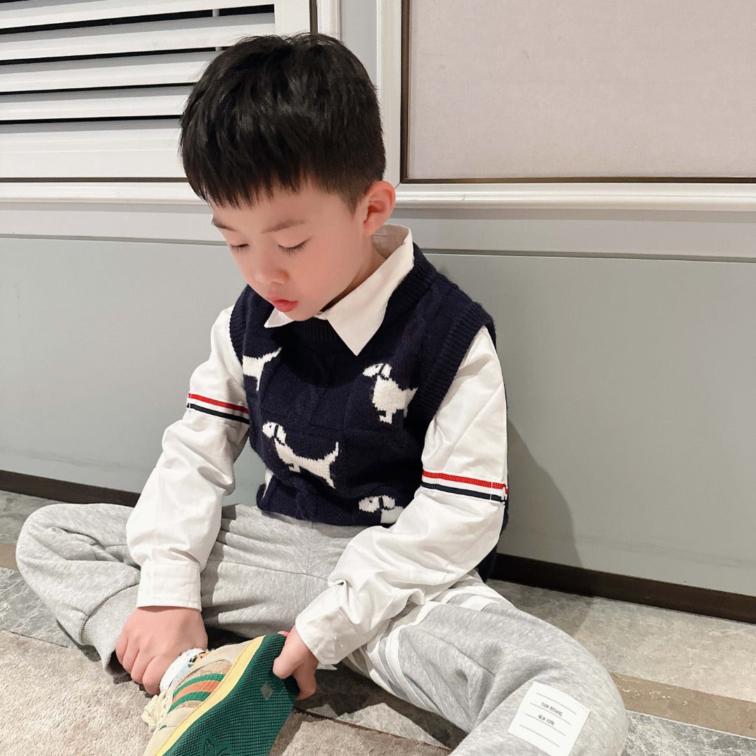 AA/톰브라운 아동 니트 조끼