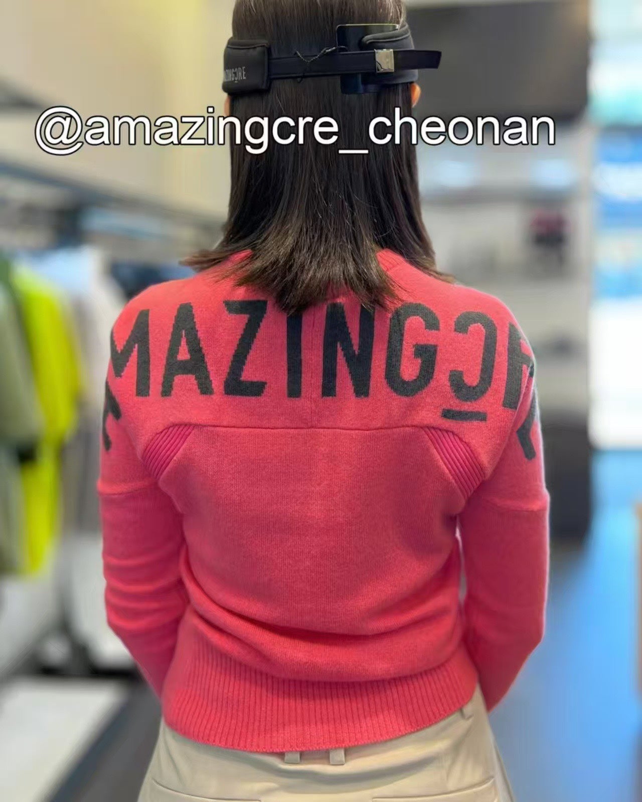 마이골프 /AMAZINGCRE 여성 니트 상의