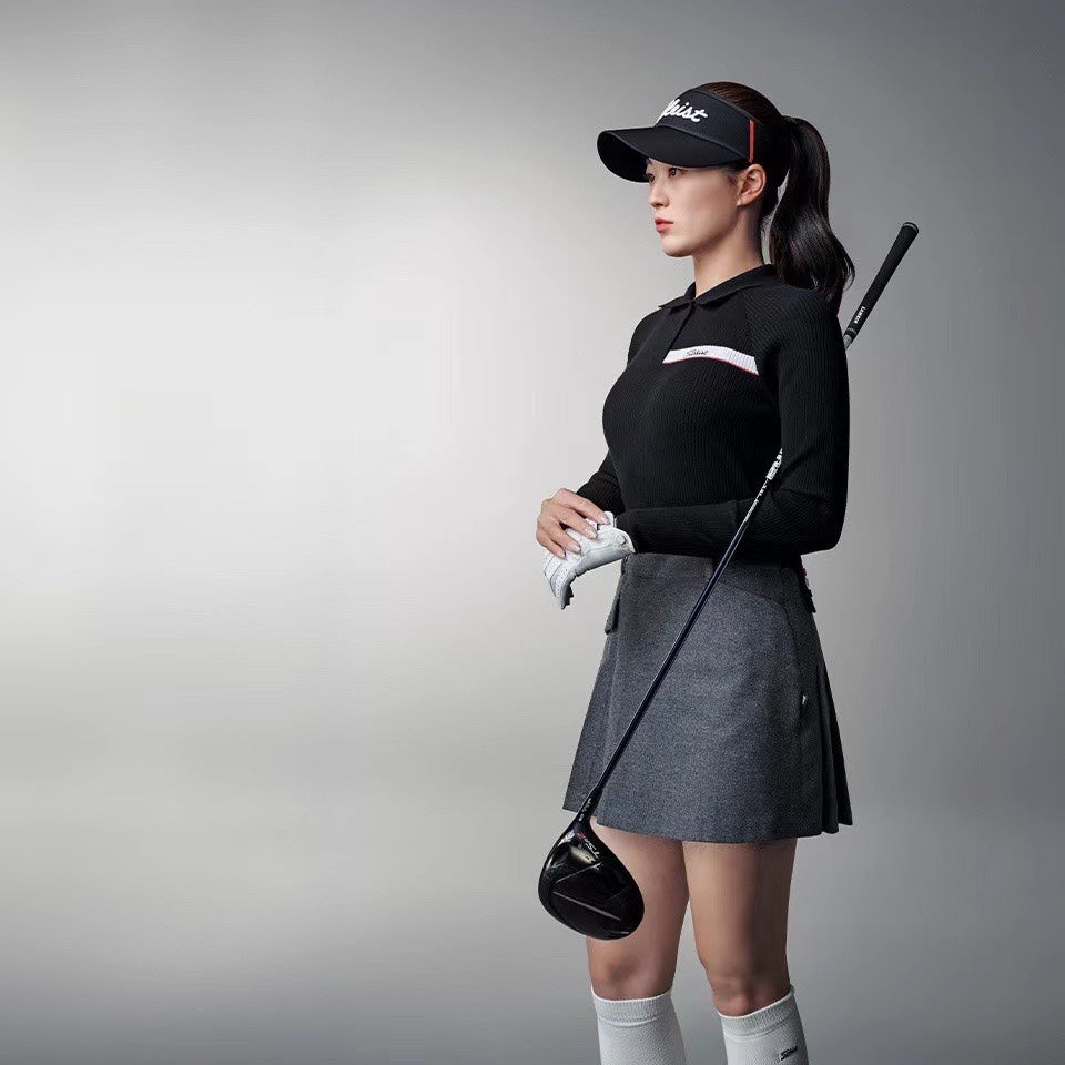 마이골프 /Titleist 신상 여성용 긴팔 터틀넥 니트 상의