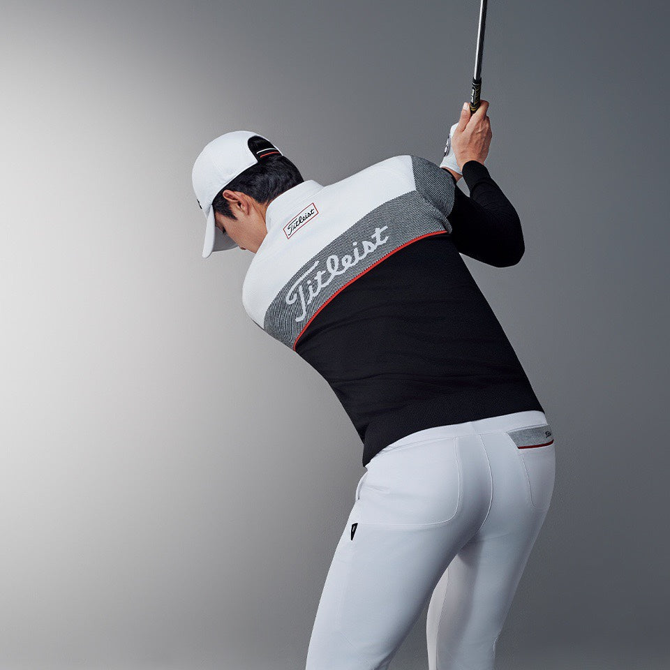 마이골프 /Titleist 신상 남성 니트 지퍼 코트