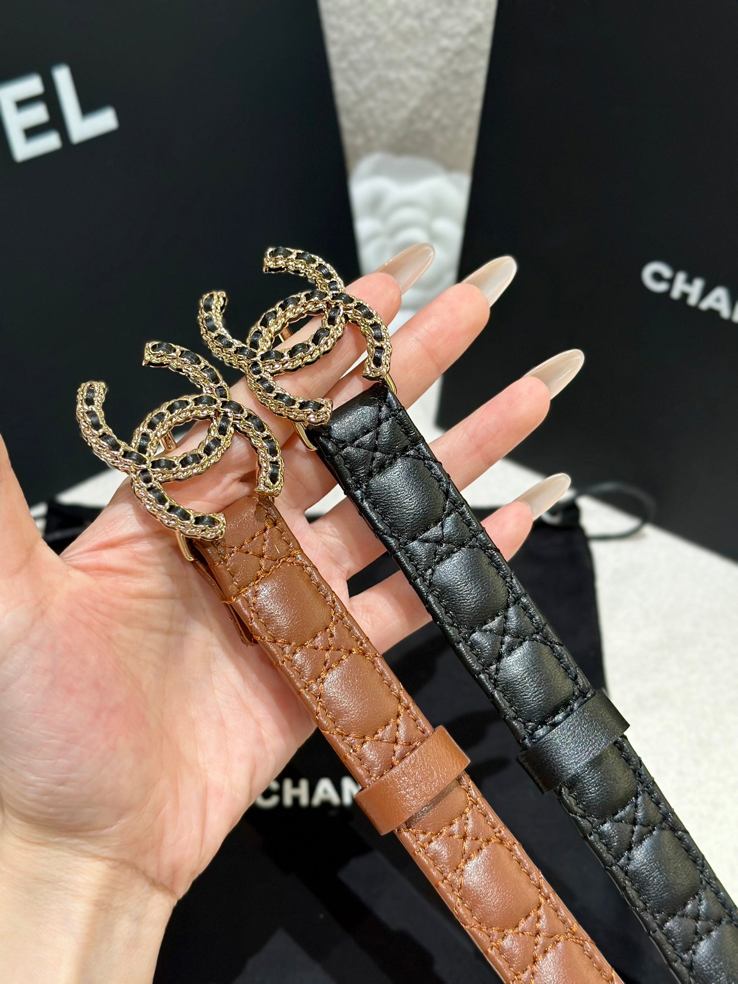 여자 샤넬 벨트