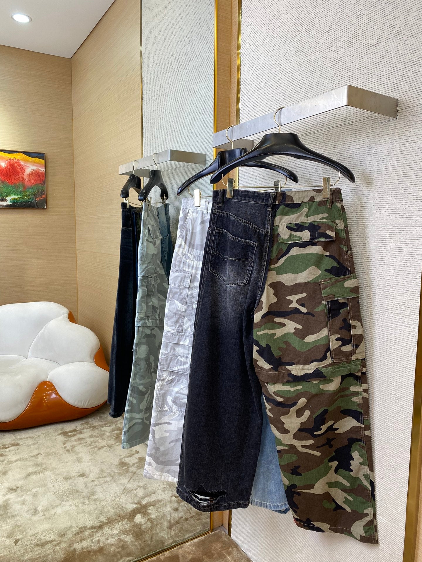체인2호/발렌시아가 남성 청바지