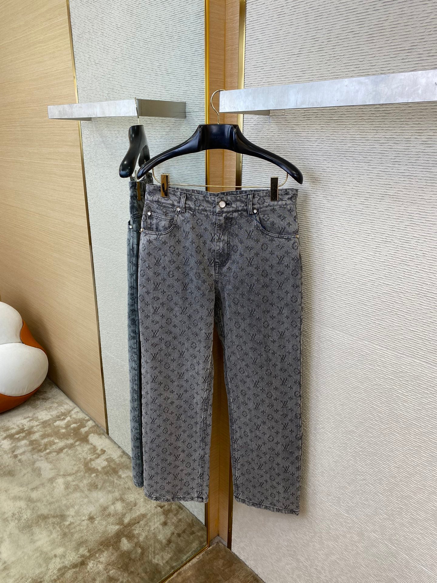 체인2호/루이비통 남성 데님 코트 청바지