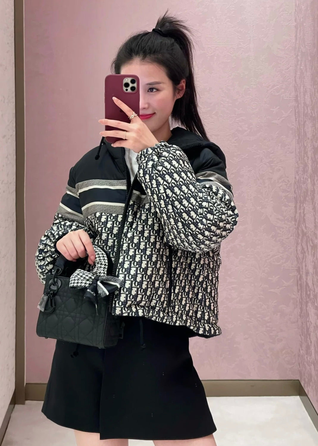 TJ셀러/디올 여성 양면 쇼트 자켓