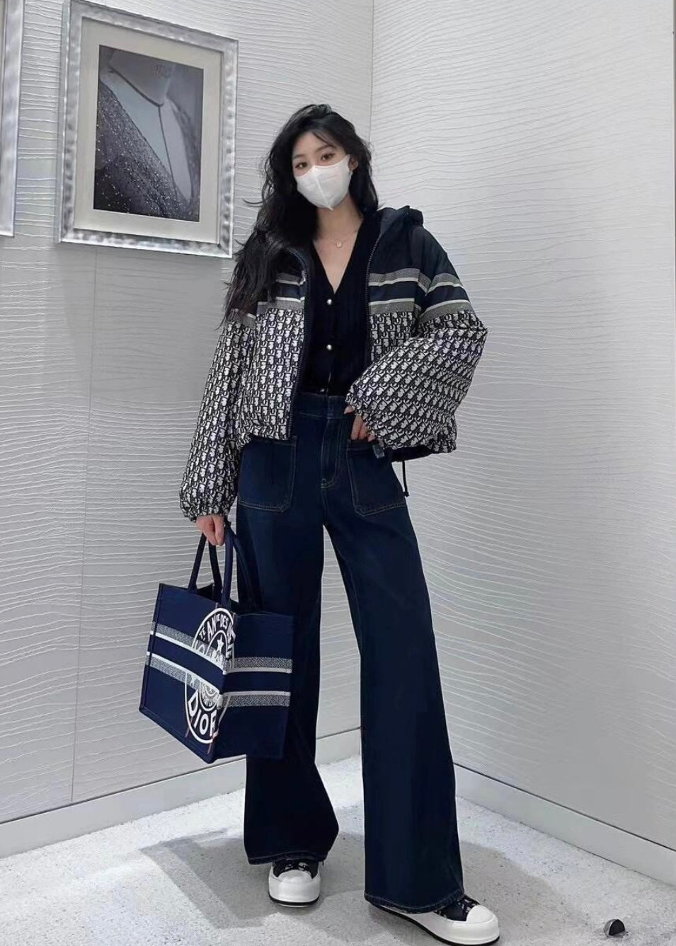 TJ셀러/디올 여성 양면 쇼트 자켓