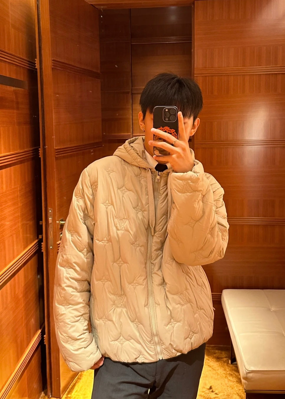 TJ셀러/루이비통 남성 후드 면 자켓
