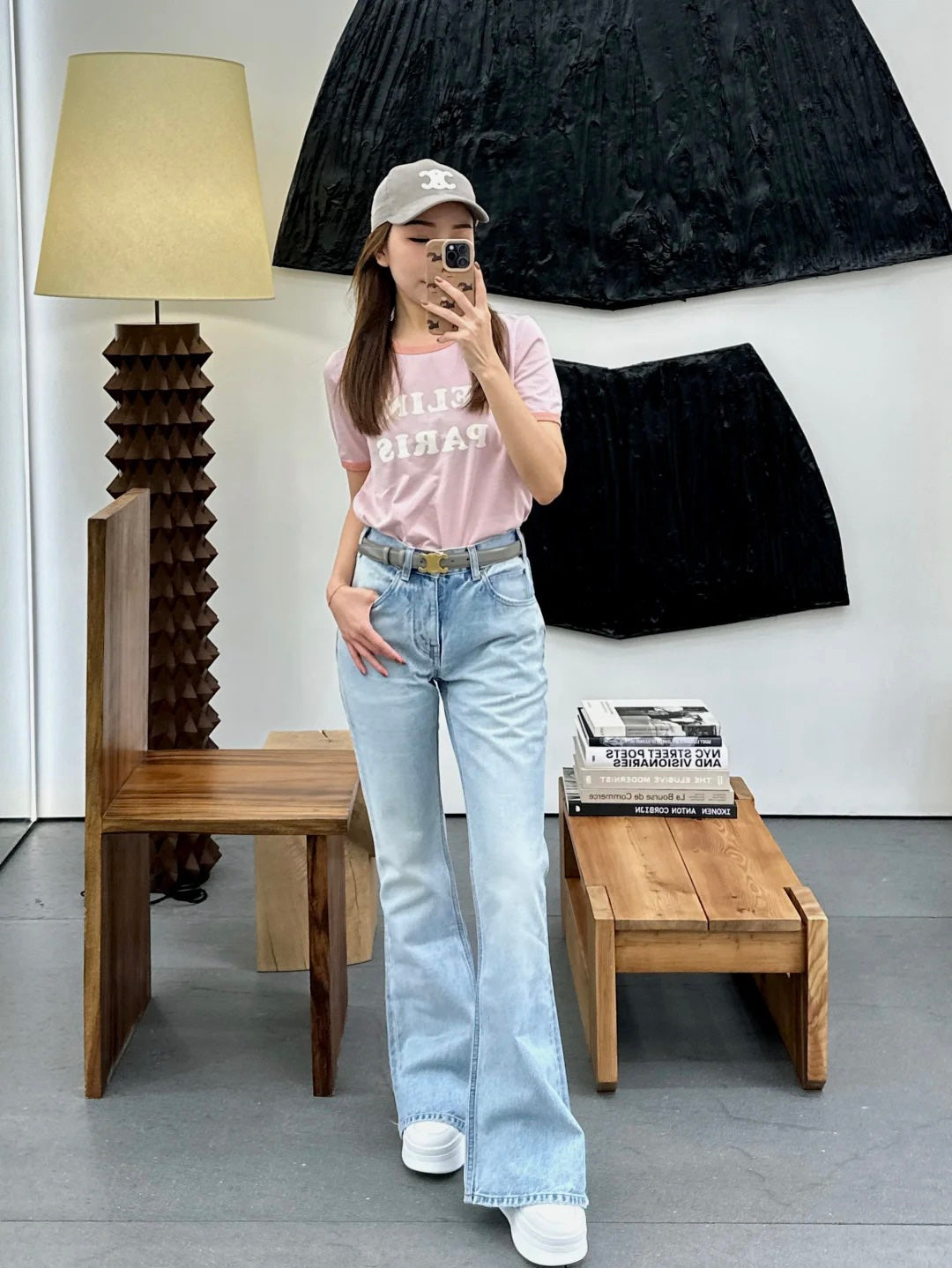 체인2호/셀린느 여성 알파벳 반팔 티셔츠