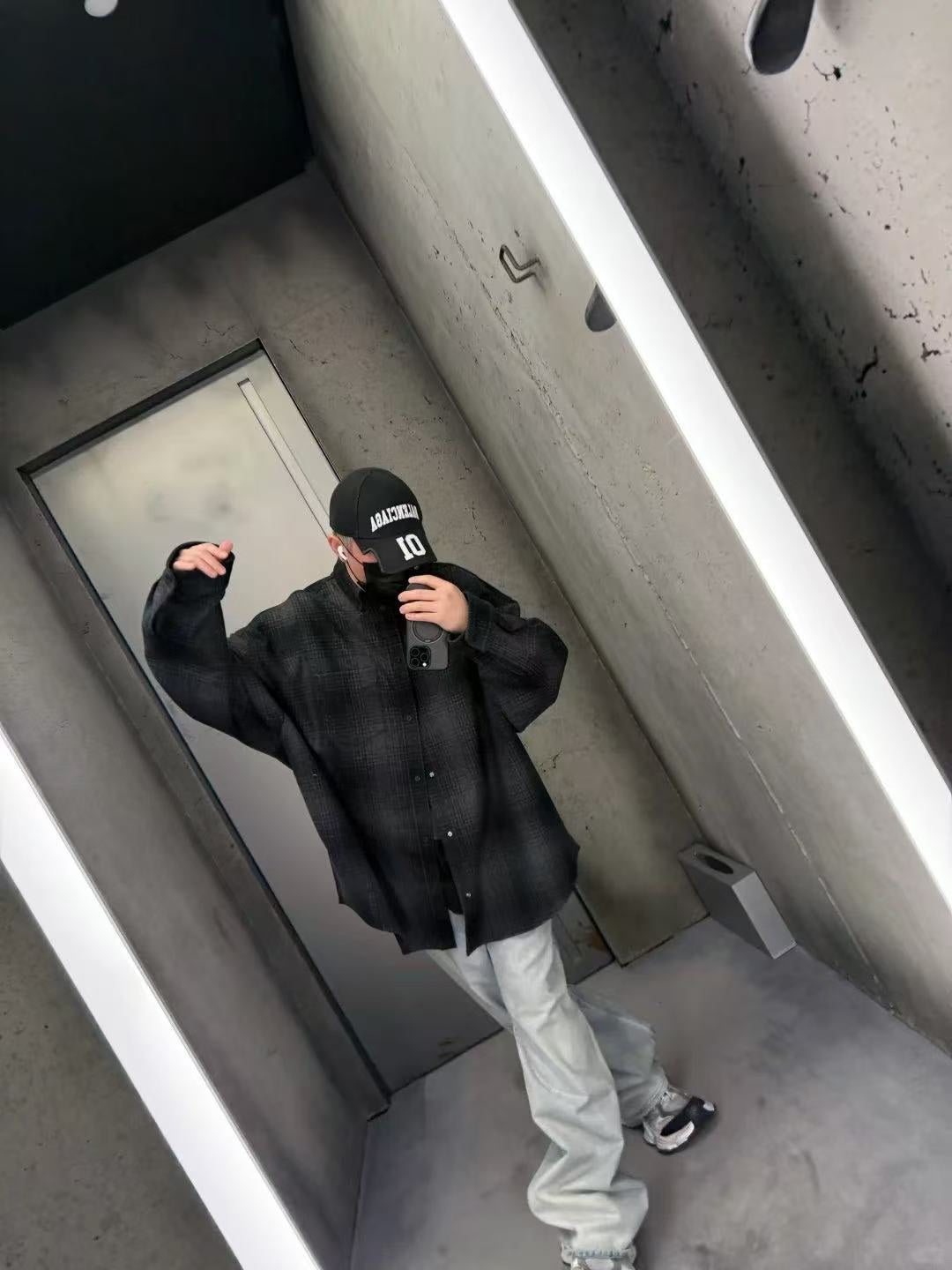 체인2호/발렌시아가 남성 무늬 긴팔 셔츠