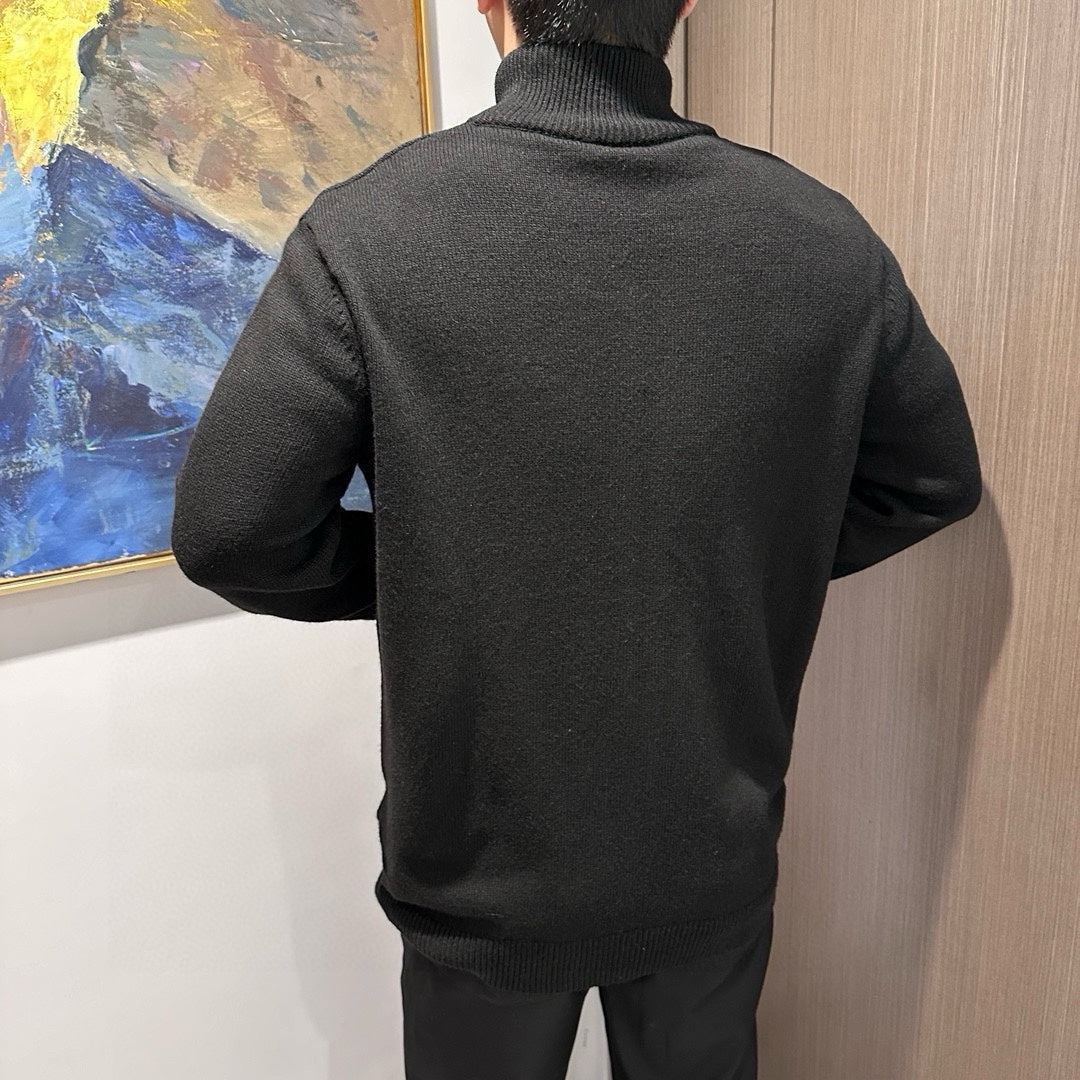 체인2호/프라다 남성 울 자수 지퍼 카디건