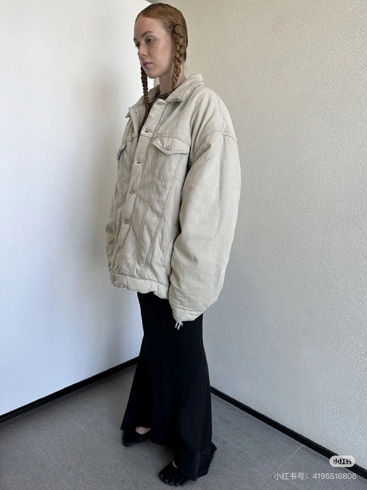 체인2호/발렌시아가 여성 면 재킷