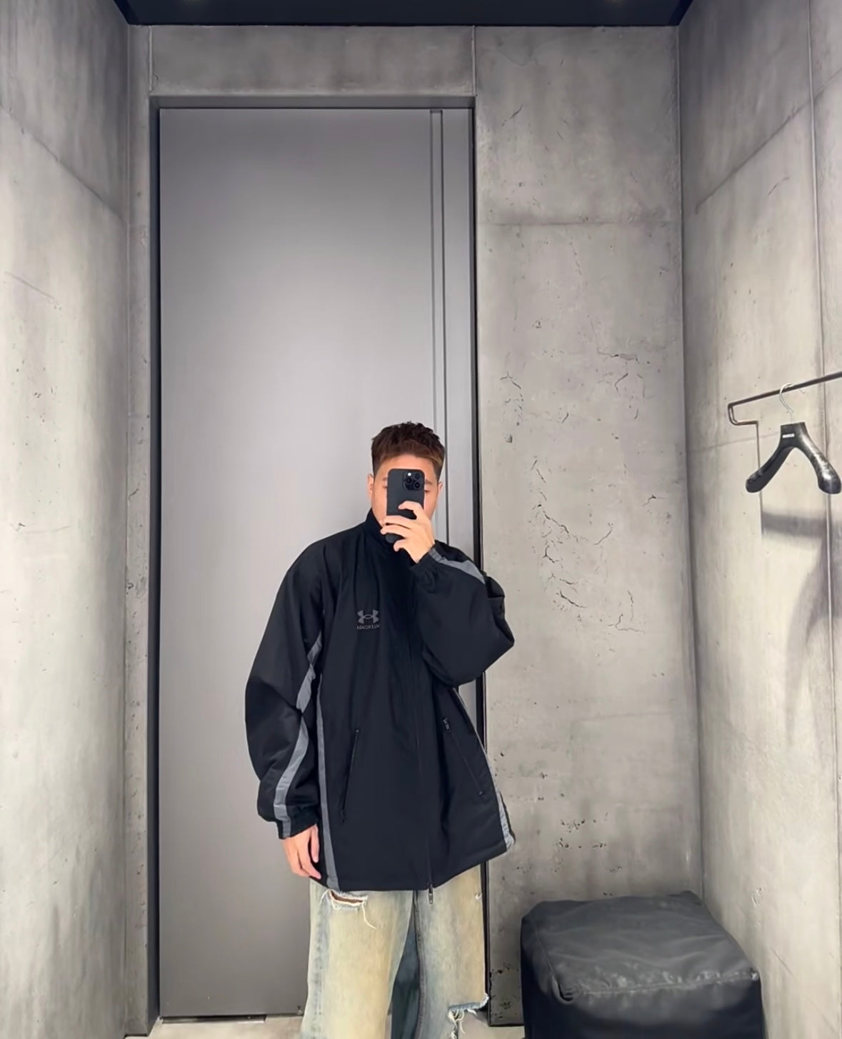 체인2호/발렌시아가 남성 양면 돌격복 자켓