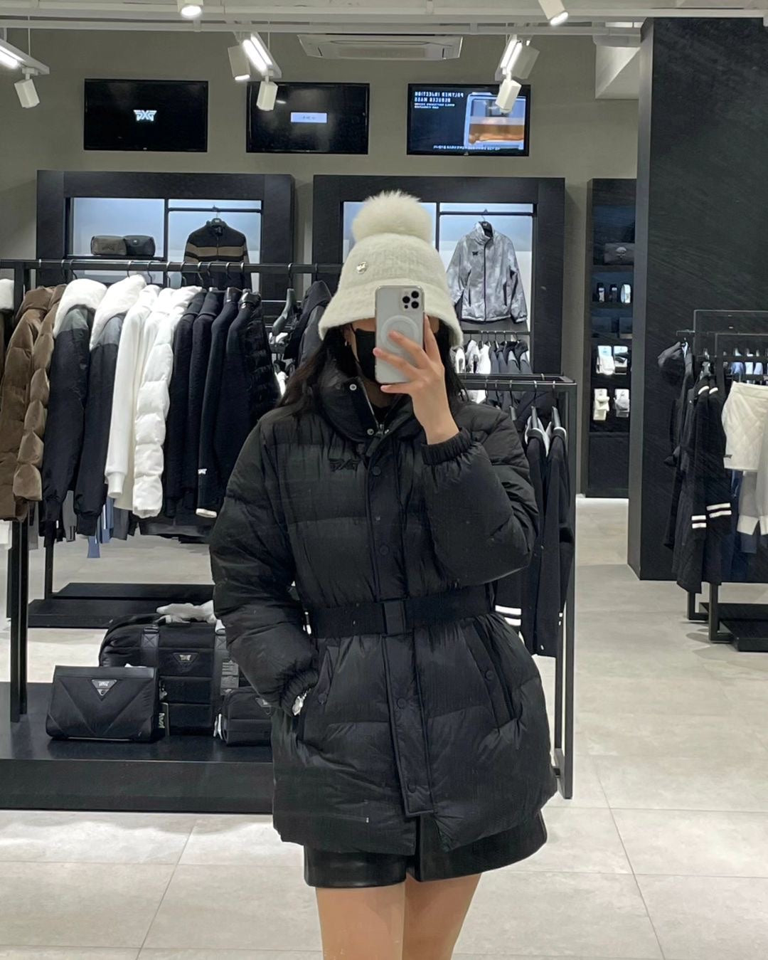 마이골프/PXG 여성 패딩 코트