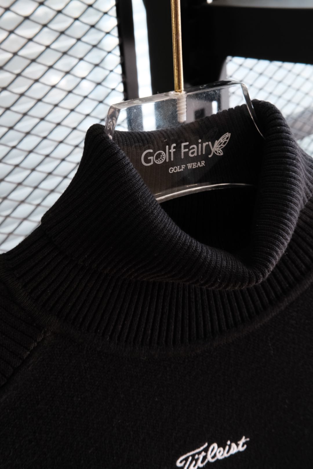 마이골프/Titleist 여성 터틀넥 슬림 니트