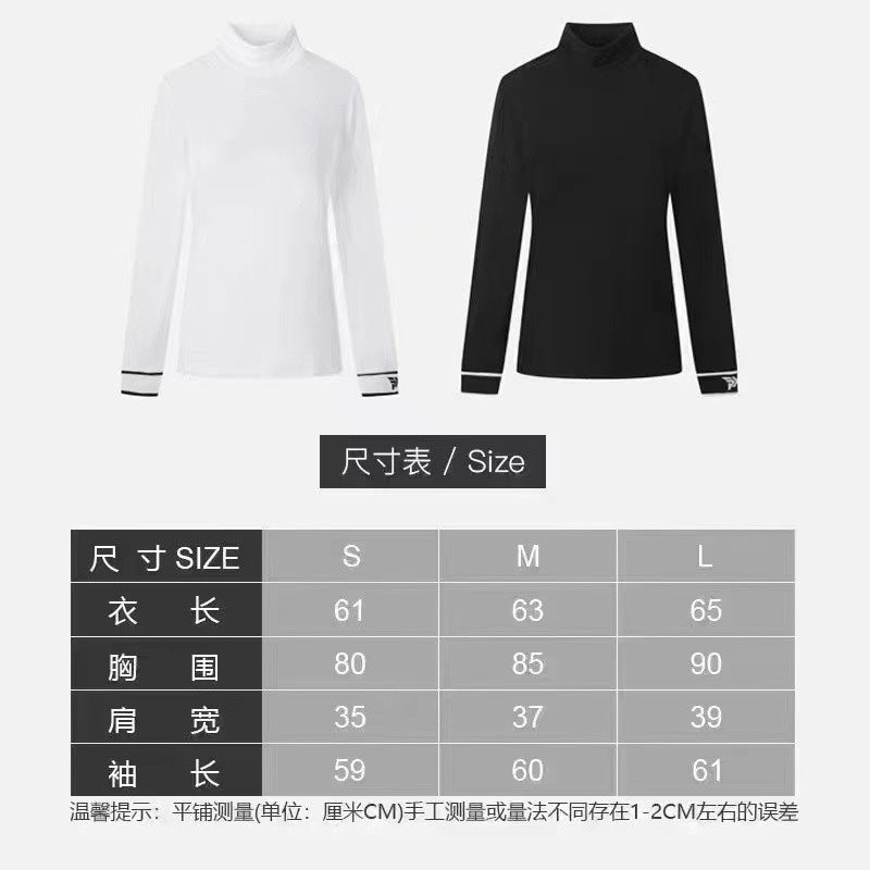 마이골프/PXG 여성 긴팔 터틀넥 티셔츠