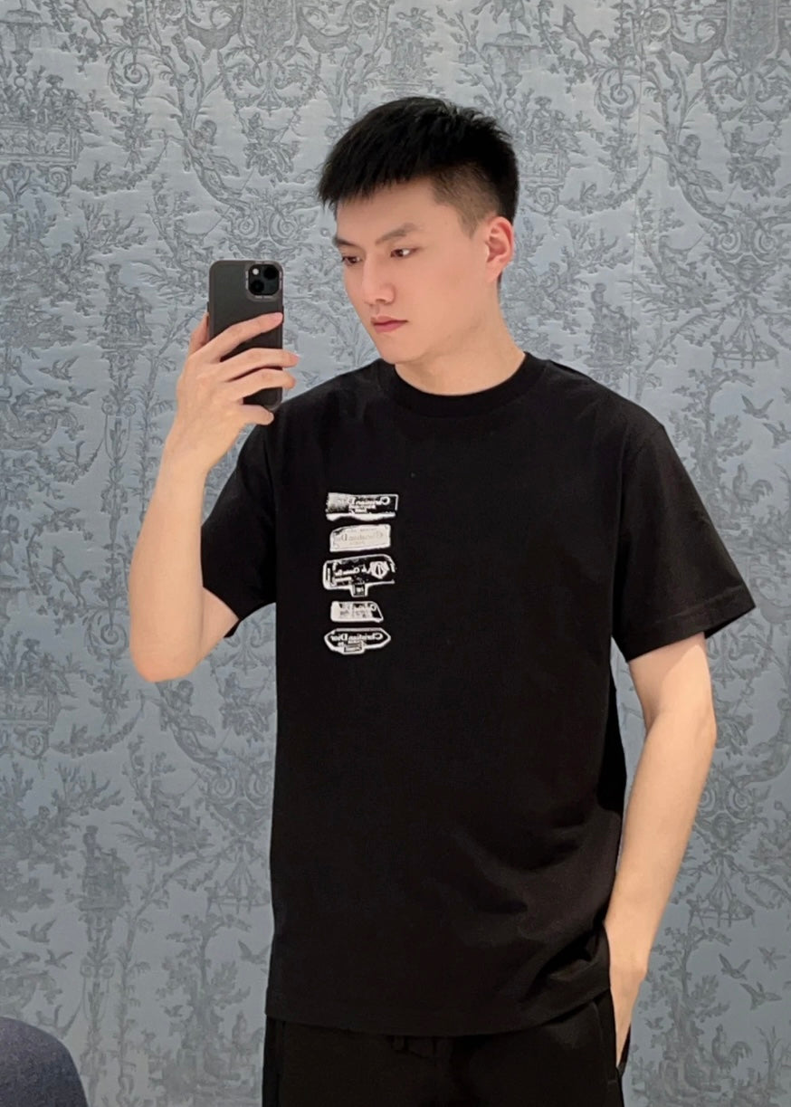 TJ셀러/ 디올 남성 루즈핏 라운드 티셔츠