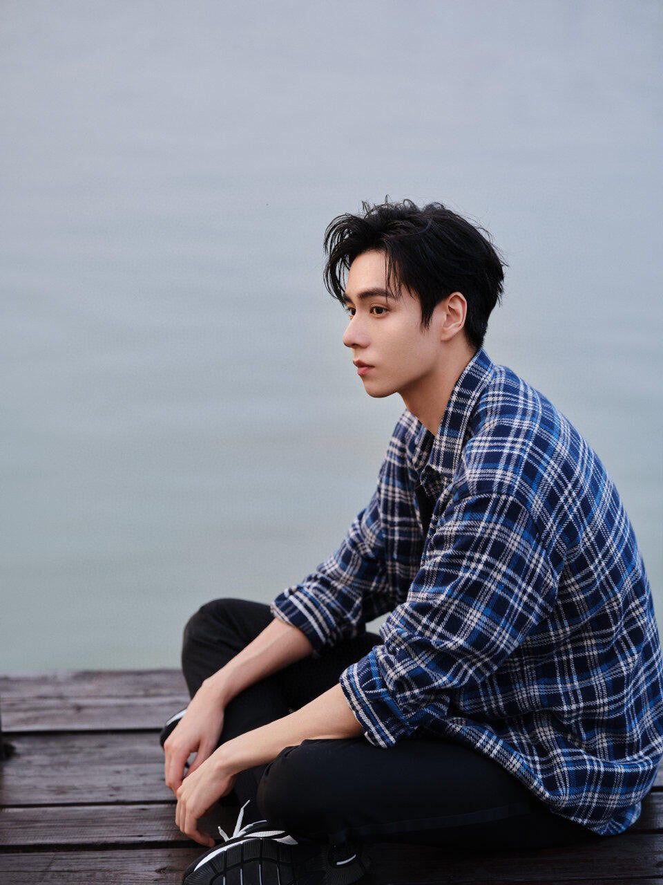 GTR셀러/셀린느 남성 블루체크 셔츠