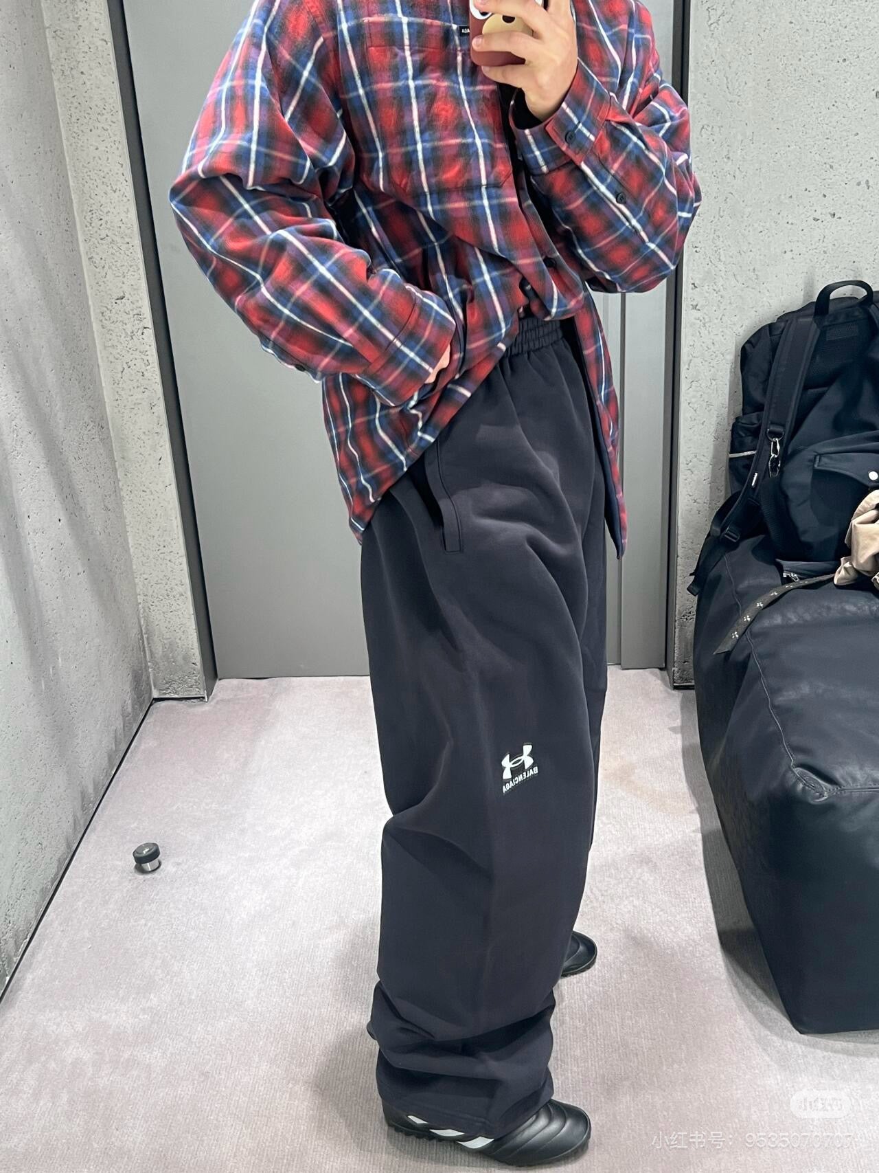 체인2호/발렌시아가 남성 체크 셔츠 자켓