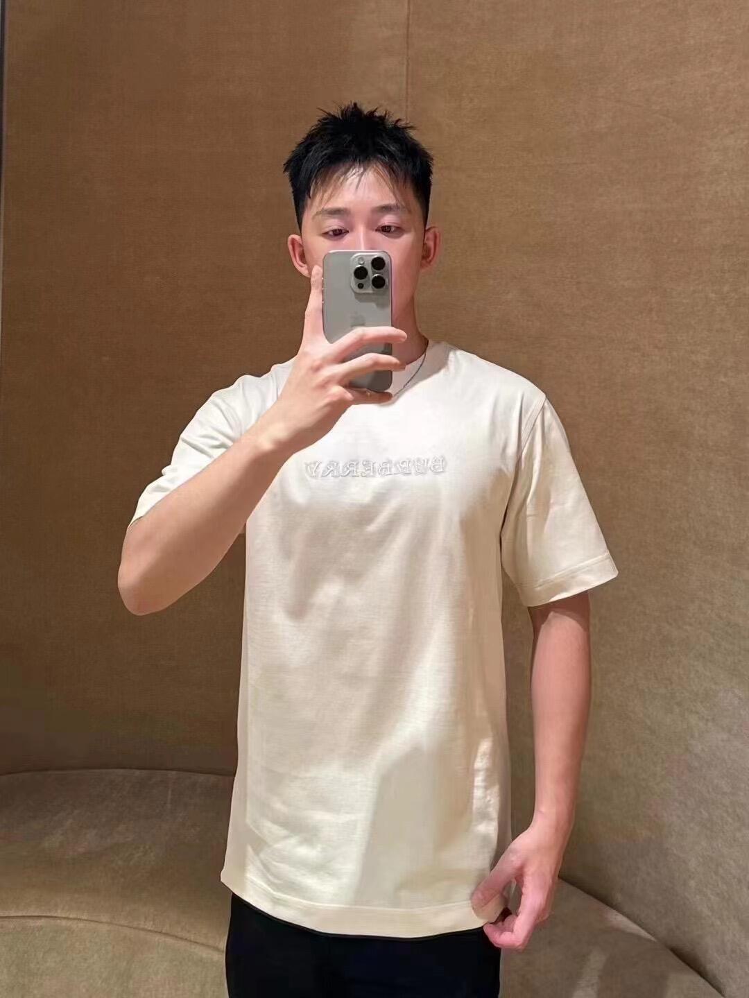 R공장/버버리 남성 면 티셔츠