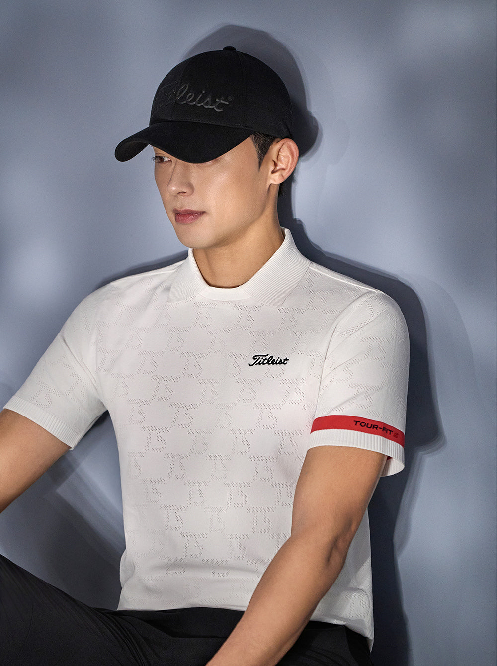 마이골프/Titleist 남성 니트 반팔