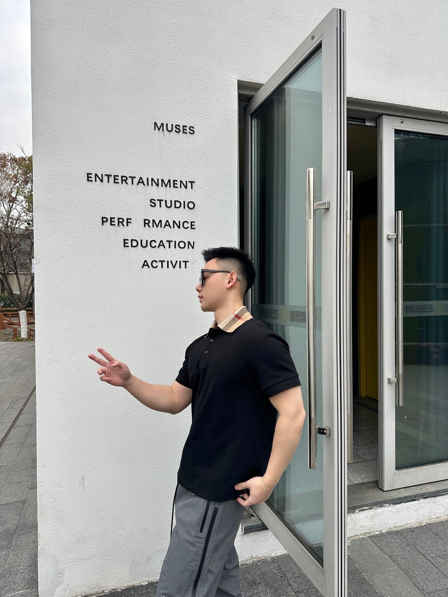 GTR/버버리 남성 폴로넥 반팔 셔츠