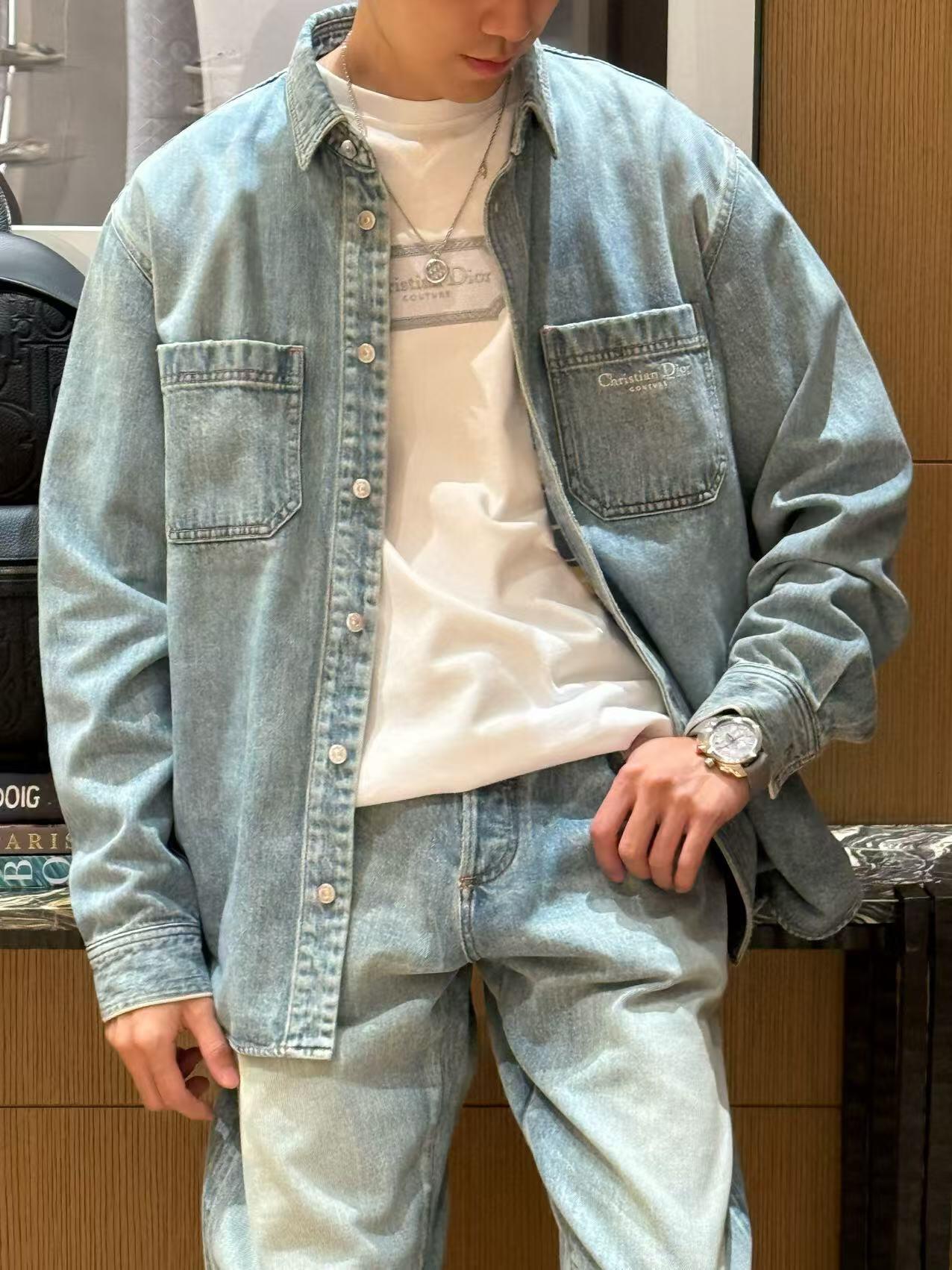 R공장/디올 남성 데님 셔츠