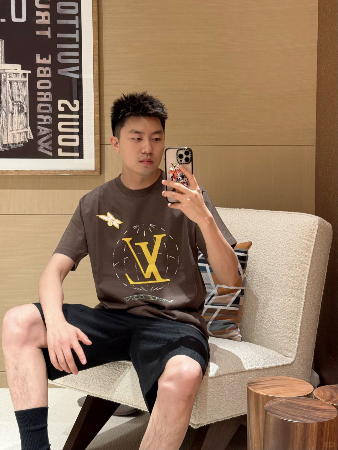 체인2호/루이비통 남성 라운드넥 반팔 티셔츠