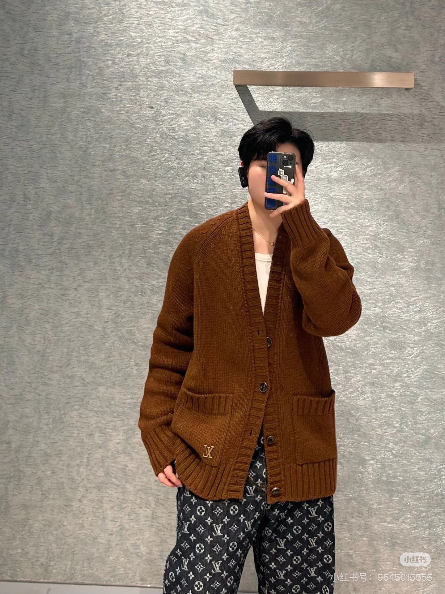 체인2호/루이비통 남성 니트 가디건