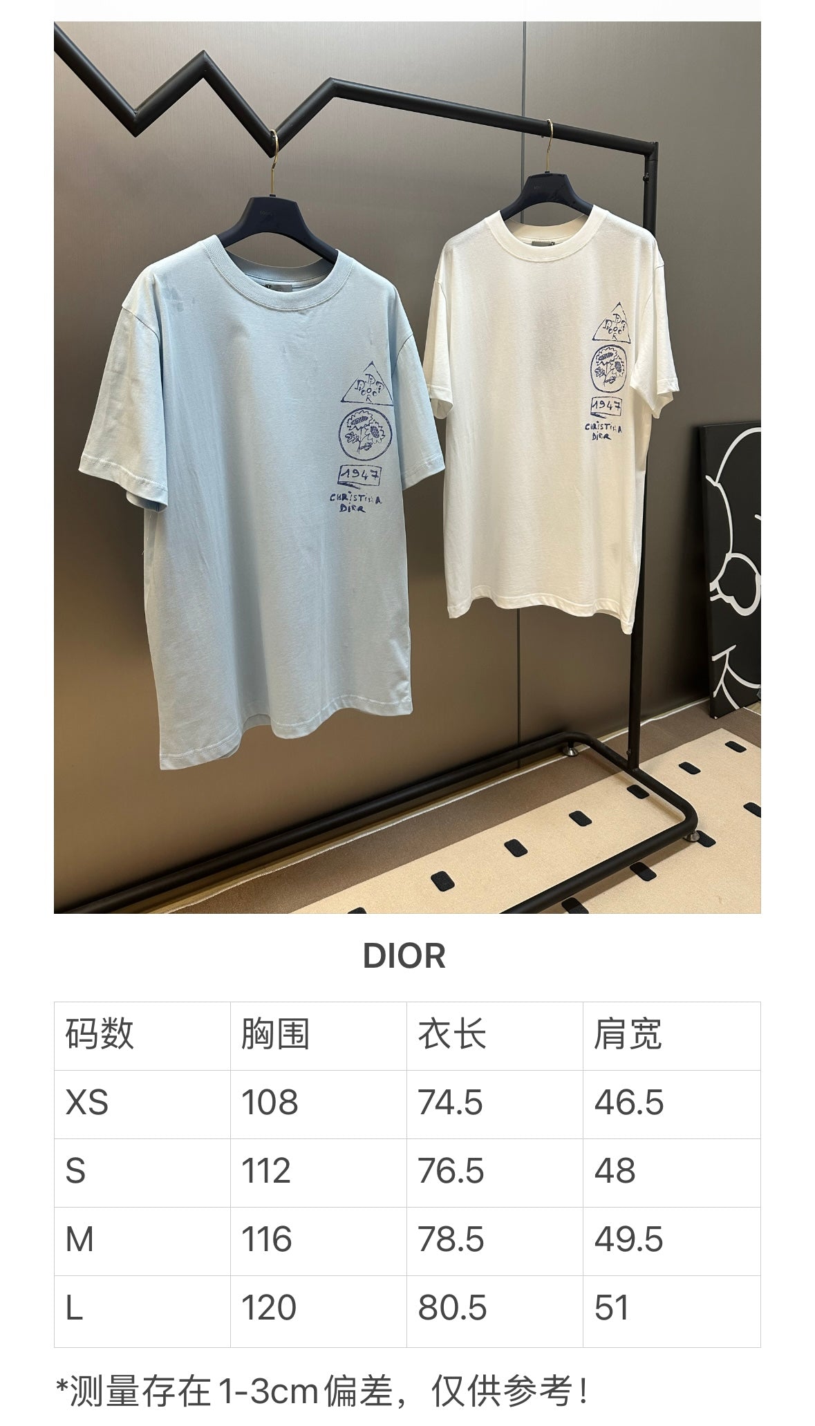 체인2호/디올 남성 반팔 티셔츠