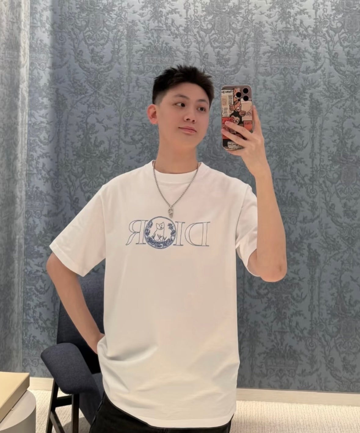 체인2호/디올 남성 반팔 티셔츠