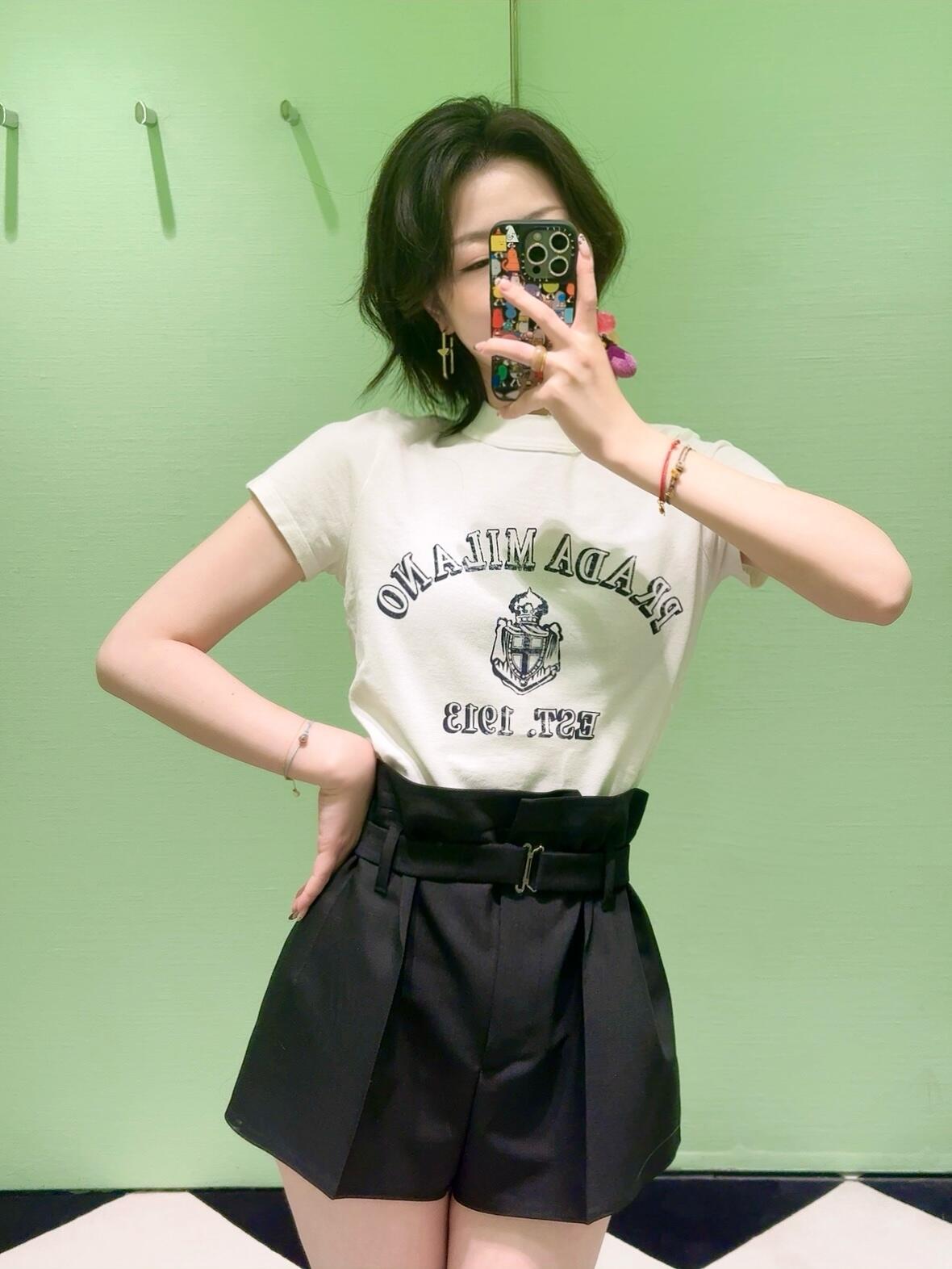 R공장/프라다 여성 반팔 티셔츠