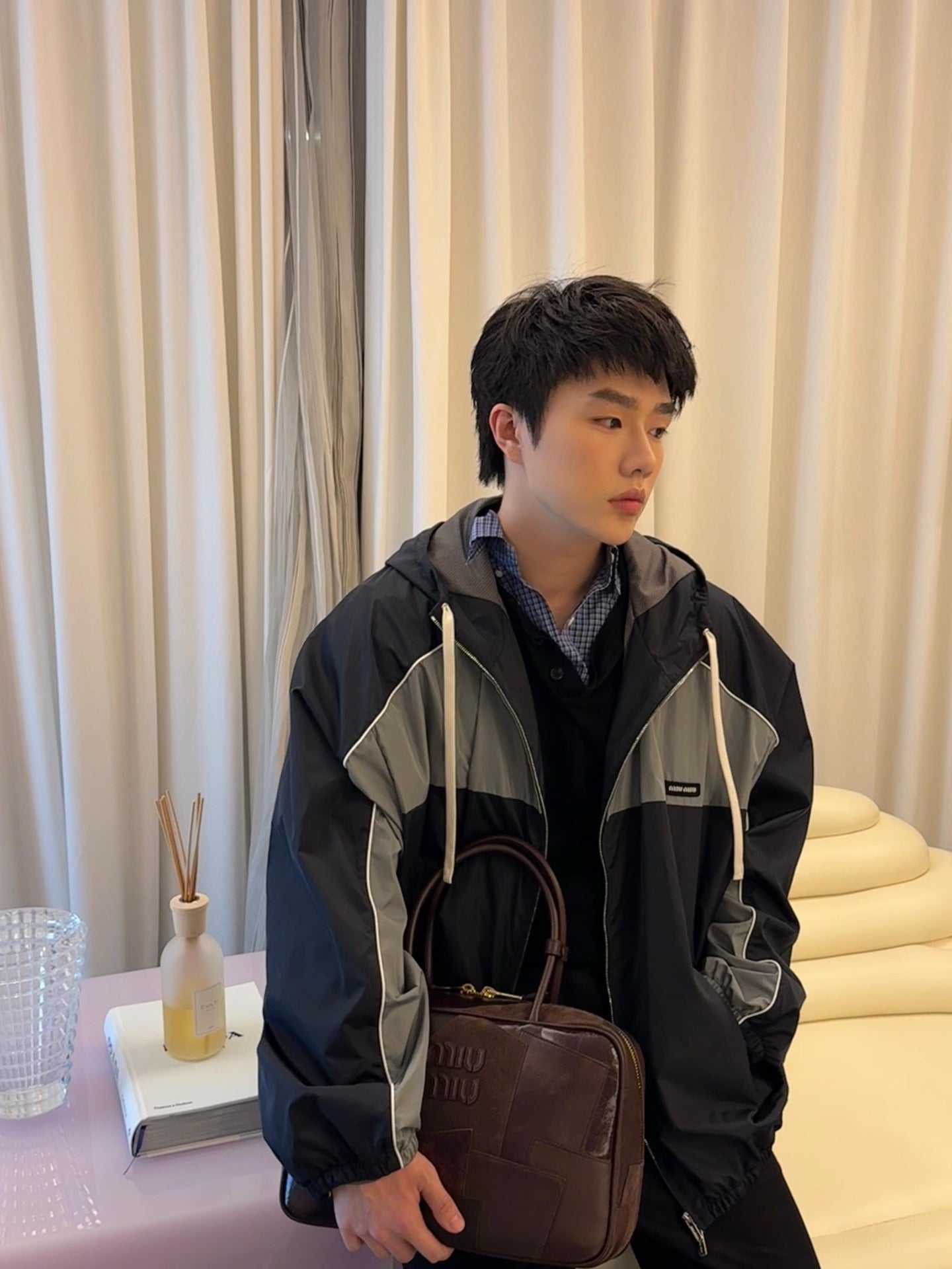 R공장 / 미우미우 남성 후드 자켓