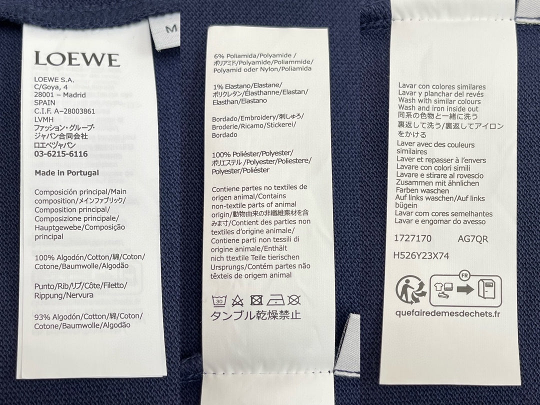 BVG / 로에베 남성 폴로넥 반팔 셔츠