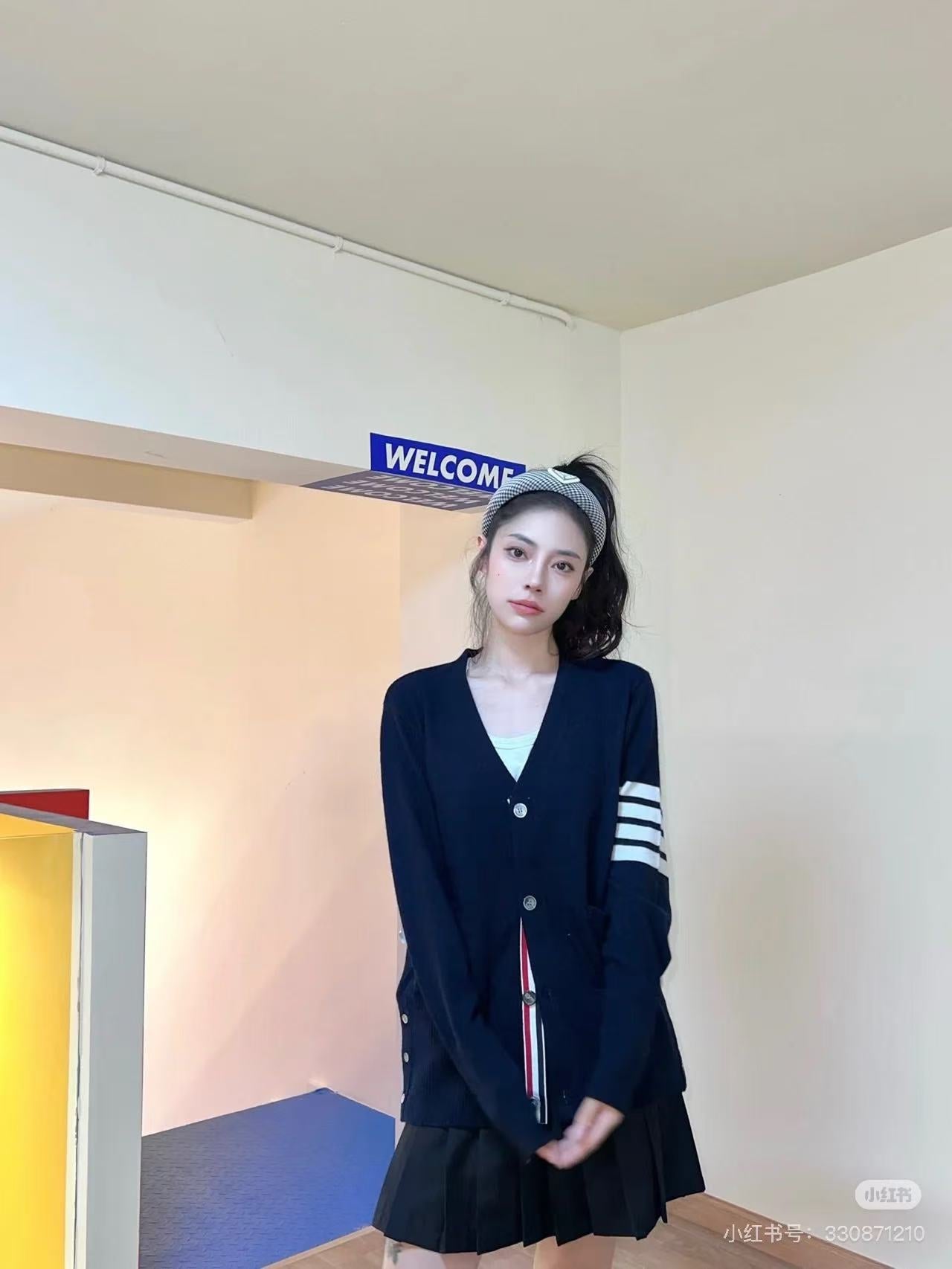 사슬 / 톰브라운 여성 니트 가디건
